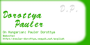 dorottya pauler business card